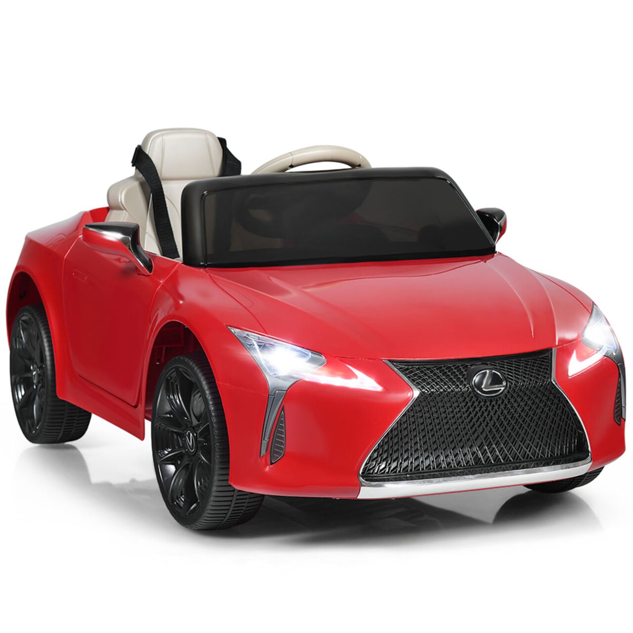 12V Licensed Lexus Lc500 Kids Ride On Car W/ Mp3 Remote Control Black/Red/White